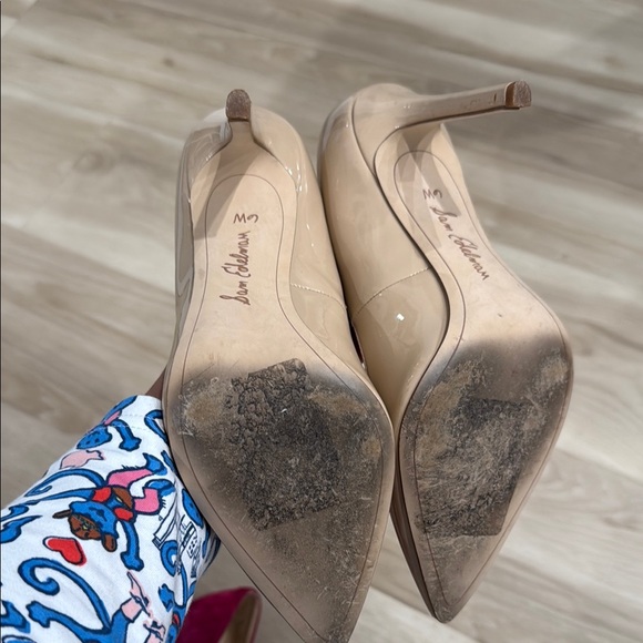 Sam Edelman Pink and Tan Heels Classic Elegance ( 2 pairs) - Picture 3 of 4